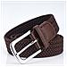 Cintura Da Uomo Elastica Intrecciata Con Fibbia 105cm Brown - Foto miniatura 3