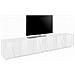 Mobile Porta Tv Lucas, Credenza Bassa Da Soggiorno, Base Porta Tv, 100% Made In Italy, Cm 244x44h46, Bianco Lucido - Foto miniatura 4
