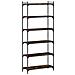 Libreria A 6 Ripiani Rovere Fumo 80x30x188 Cm Legno Multistrato - Foto miniatura 2