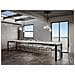 Tavolo Allungabile 90x180/440 Cm Tecno Evolution Telaio Antracite - Bianco Frassino - Foto miniatura 4