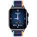 SmartWatch con Funzione Chiamata Wireless Dimensioni schermo: 1.95") Tecnologia display: AMOLED, Touch screen. Peso: 220 g. Black Colore cinturino: Blu /Arancione - Foto miniatura 2