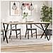 Telaio Gambe A X Per Tavolo Da Pranzo 160x80x73 Cm In Ghisa - Foto miniatura 1