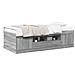 Divano Letto Con Cassetti Grigio Sonoma 90x200 Cm Multistrato - Foto miniatura 8