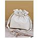 Borsa Per Il Trucco Con Coulisse Bianco Crema White - Foto miniatura 2