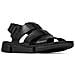Tri Cove Sky Sandali Da Uomo In Pelle Nera Con Cinturino In Velcro 41,5 - Foto miniatura 3