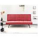 Divano Letto Hasle Rosso Tessuto - Foto miniatura 1