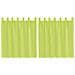 Tende In Voile Con Linguetta 2 Pz Verde Mela - Foto miniatura 1