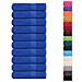 Asciugamani 10 Pz Blu 50x100 Cm 360 G/m 100% Cotone - Foto miniatura 2