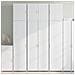 Credenza Bianca 80x42,5x249 Cm In Legno Multistrato - Foto miniatura 1