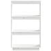 Libreria /divisorio Bianco 60x35x103cm In Legno Massello Di Pino - Foto miniatura 4