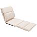Lusso Casadino -  Sedia A Sdraio Da Terra Pieghevole Crema In Microfibra - Foto miniatura 1