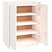 Lusso Casadino -  Scarpiera Bianca 60x35x80 Cm In Legno Massello Di Pino - Foto miniatura 6