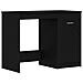 Scrivania  Nero Rovere 100x50x76 cm in legno ingegnerizzato - Foto miniatura 1