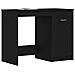 Scrivania  Nero Rovere 100x50x76 cm in legno ingegnerizzato - Foto miniatura 3