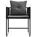 Sedi da Giardino con Cuscini 4 pcs Nero Rattan Polimerico - Foto miniatura 8