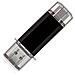 Chiavetta Usb 2 In 1 Corta Usb 3.0 Ad Alta Velocità Per Trasferimento Dati Tra Pc E Smartphone Black 128 Gb - Foto miniatura 3