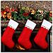 Set Di 4 Calze Natalizie Da Camino Per Regali Bianche E Rosse - Foto miniatura 4