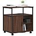 Mobile per Ufficio con ruota Rovere marrone 61 x 46 x 67 cm - Foto miniatura 3