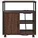 Mobile per Ufficio con ruota Rovere marrone 61 x 46 x 67 cm - Foto miniatura 5
