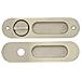 Set Maniglia Scorrevole A Scomparsa - Maniglia Ad Incasso Con Serratura A Mortasa Per Porte Interne Silver - Foto miniatura 2