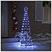 Albero di Natale LED con 390 LED con supporto Blu 250 cm Ferro - Foto miniatura 3