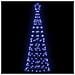 Albero di Natale LED con 390 LED con supporto Blu 250 cm Ferro - Foto miniatura 4