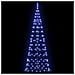 Albero di Natale LED con 390 LED con supporto Blu 250 cm Ferro - Foto miniatura 5