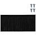 Spazzole per porte a vite 12 pcs Nero 100 cm Lega di alluminio - Foto miniatura 7