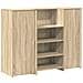 Banco Reception Rovere Sonoma 135x50x103,5 cm Legno Multistrato - Foto miniatura 1