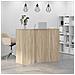 Banco Reception Rovere Sonoma 135x50x103,5 cm Legno Multistrato - Foto miniatura 4