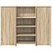 Banco Reception Rovere Sonoma 135x50x103,5 cm Legno Multistrato - Foto miniatura 5