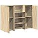 Banco Reception Rovere Sonoma 135x50x103,5 cm Legno Multistrato - Foto miniatura 6