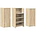 Banco Reception Rovere Sonoma 135x50x103,5 cm Legno Multistrato - Foto miniatura 7