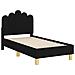 Struttura letto per bambini con testata Nero 70 x 140 cm - Foto miniatura 4