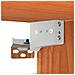 Armadietto a muro Marrone cerato 60 x 30 x 30 cm Pino massello - Foto miniatura 9