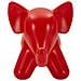 Sgabello Elephant A Forma Di Elefante In Plastica Rossa - Foto miniatura 2