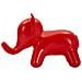 Sgabello Elephant A Forma Di Elefante In Plastica Rossa - Foto miniatura 3