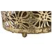 Portaombrelli Fiori Glam Tondo In Ferro Traforato Oro 24x42 Cm - Foto miniatura 4