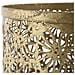 Portaombrelli Fiori Glam Tondo In Ferro Traforato Oro 24x42 Cm - Foto miniatura 5