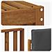 Set divani 4 pcs Naturale e Antracite Legno di Acacia Massello - Foto miniatura 5