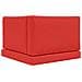 Cuscino per divano da esterno 3 pcs Rosso Poliestere - Foto miniatura 7