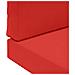 Cuscino per divano da esterno 3 pcs Rosso Poliestere - Foto miniatura 9