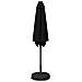 Parasol da Giardino con Luci LED 270 x 270 cm Poliestere Nero - Foto miniatura 5