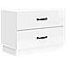 Armadio da Notte con cassetto Bianco Lucido 62 x 34,5 x 44,5 cm - Foto miniatura 1