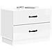 Armadio da Notte con cassetto Bianco Lucido 62 x 34,5 x 44,5 cm - Foto miniatura 2