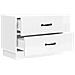 Armadio da Notte con cassetto Bianco Lucido 62 x 34,5 x 44,5 cm - Foto miniatura 3