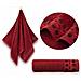 Asciugamano Zen 2 - 70x140 cm - Rosso - Morbido come il velluto - Elevata assorbenza - 100% cotone - Foto miniatura 5