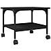 Supporto per Stampante 2 Livelli Nero 50x40x38 cm Multistrato - Foto miniatura 1