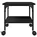 Supporto per Stampante 2 Livelli Nero 50x40x38 cm Multistrato - Foto miniatura 8