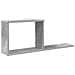 Scaffali flottanti Grigio Cemento 80 x 15 x 30 cm - Foto miniatura 1